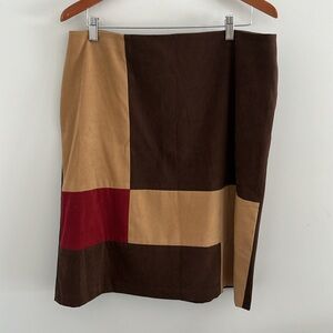 AGB Byer California Color‎ Block Patchwork Skirt